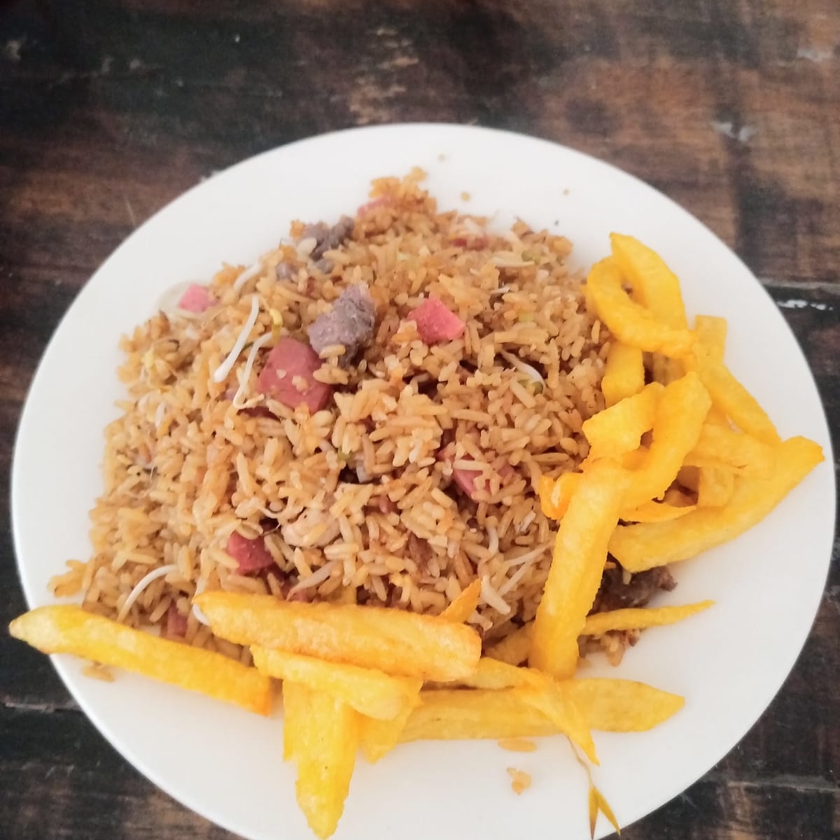 Porción Arroz Chino más Papas Francesas
