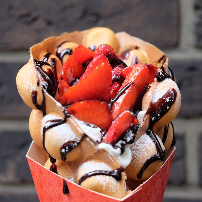 Bubble Waffle Sencillo