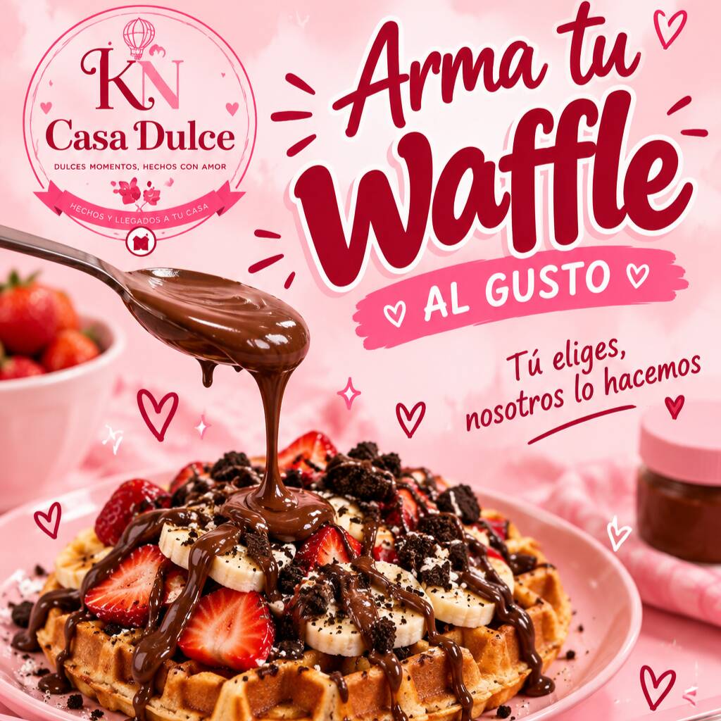 ARMA TU WAFFLE AL GUSTO. 🧇