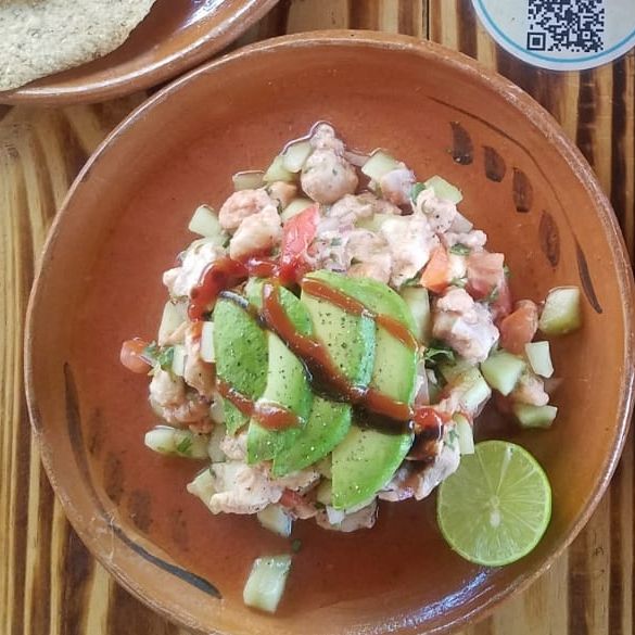 Medio litro de ceviche de pescado