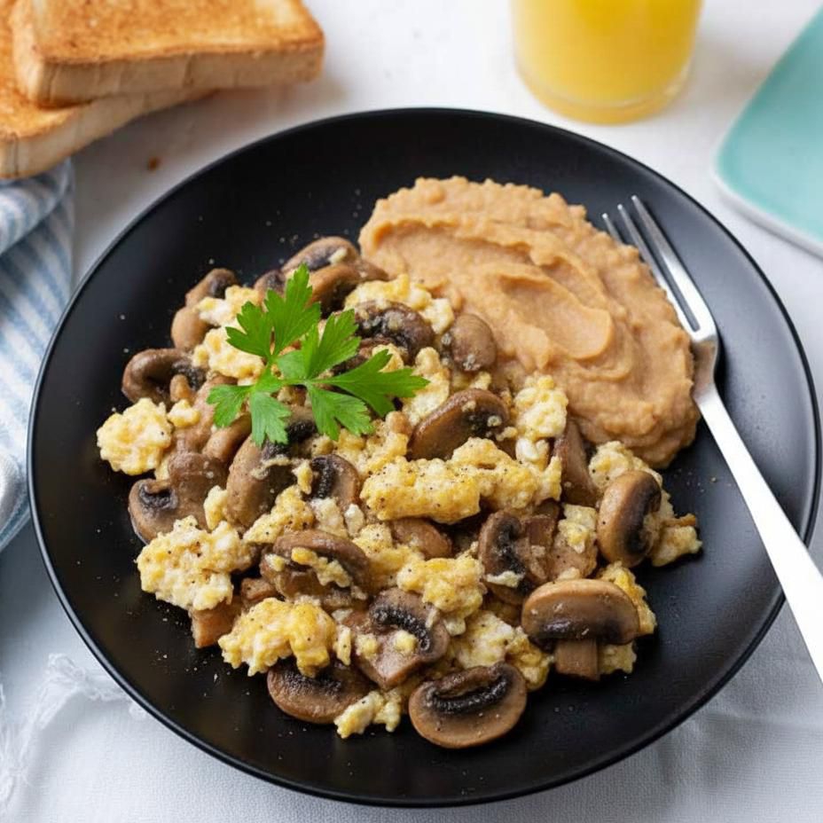 Huevo con Champiñones