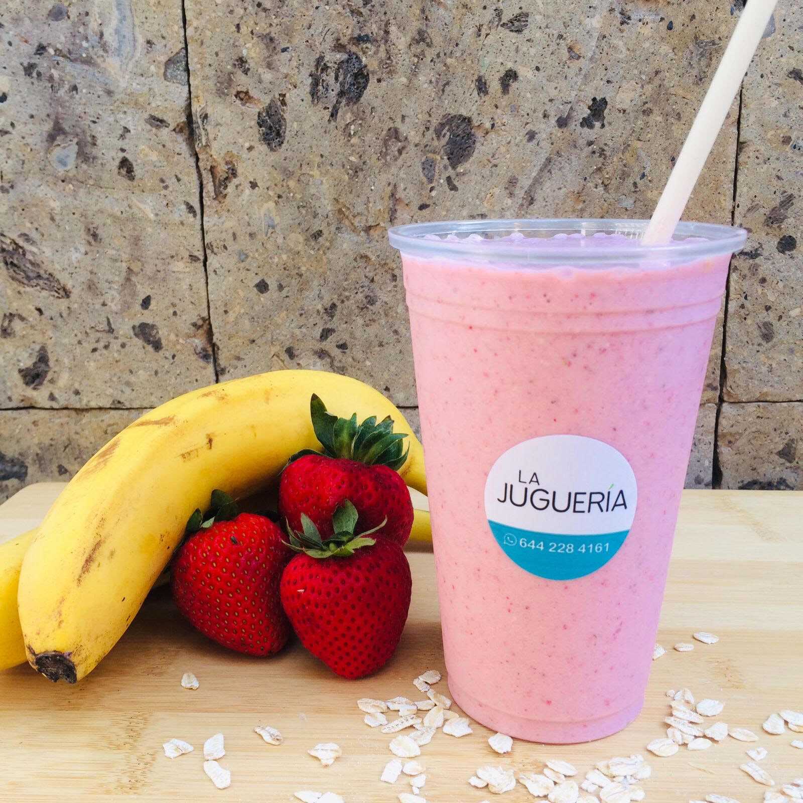 Licuado de Plátano-Fresa