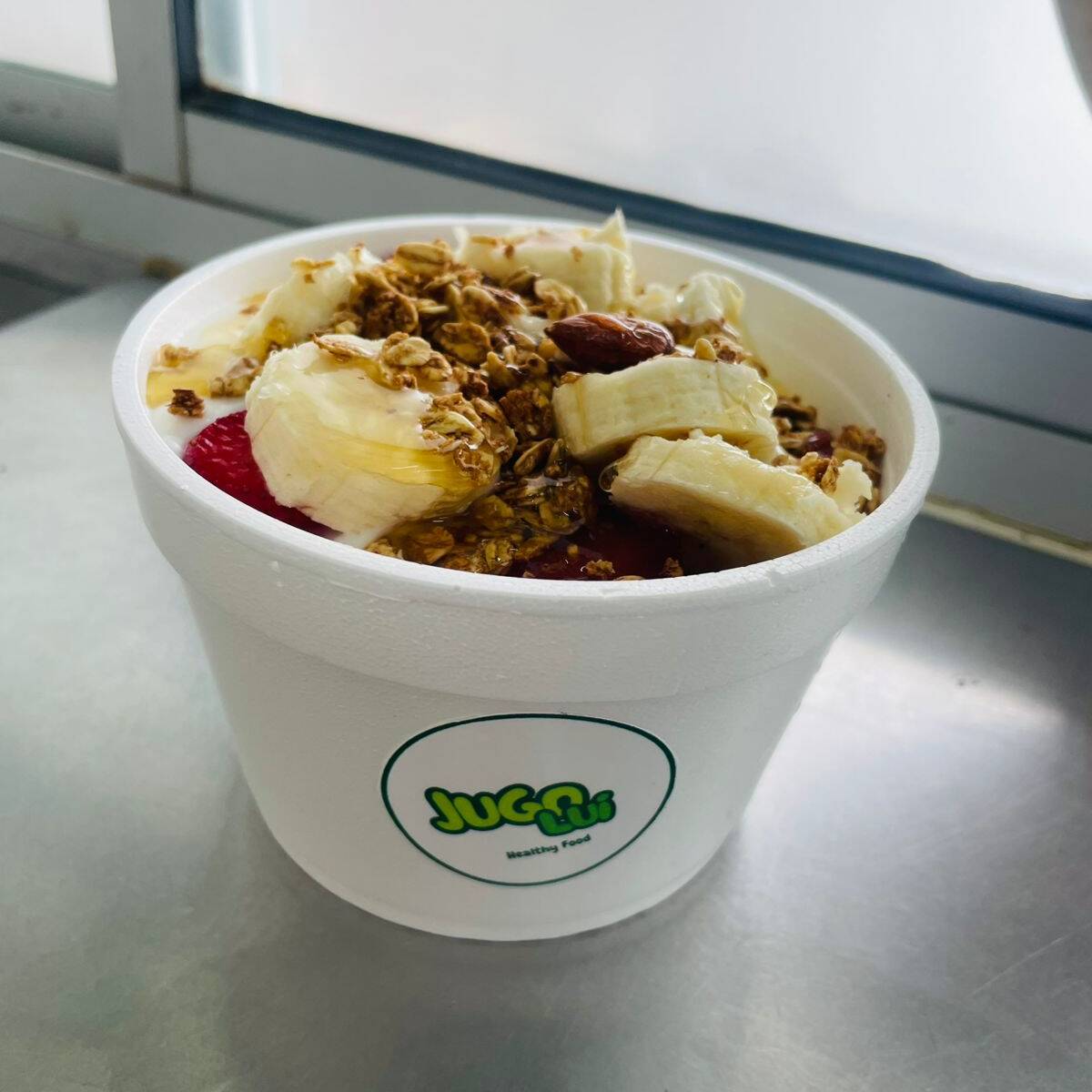 Yogurt Natural , Plátano, Manzana, Fresa, Papaya,