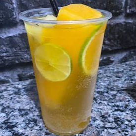 Abacaxi, Laranja, Limão, Gelo Maracujá, Bally Tropical, Dose