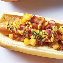 Hot dog hawaiano