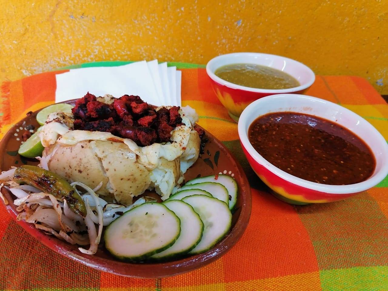 Papa Con Chorizo
