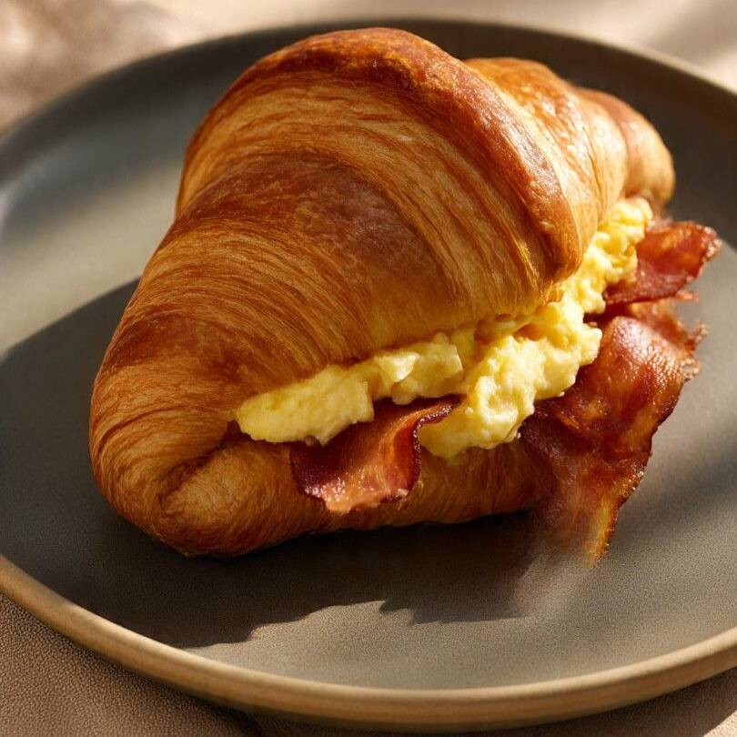 Croissant de Huevo Queso &Tocino