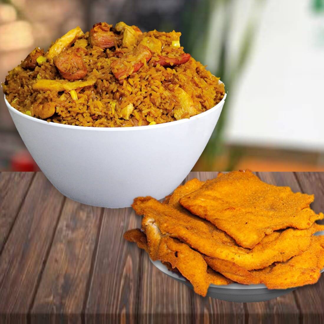 Arroz Paisa Trio + 3 Filetes de Pollo (3 Personas)