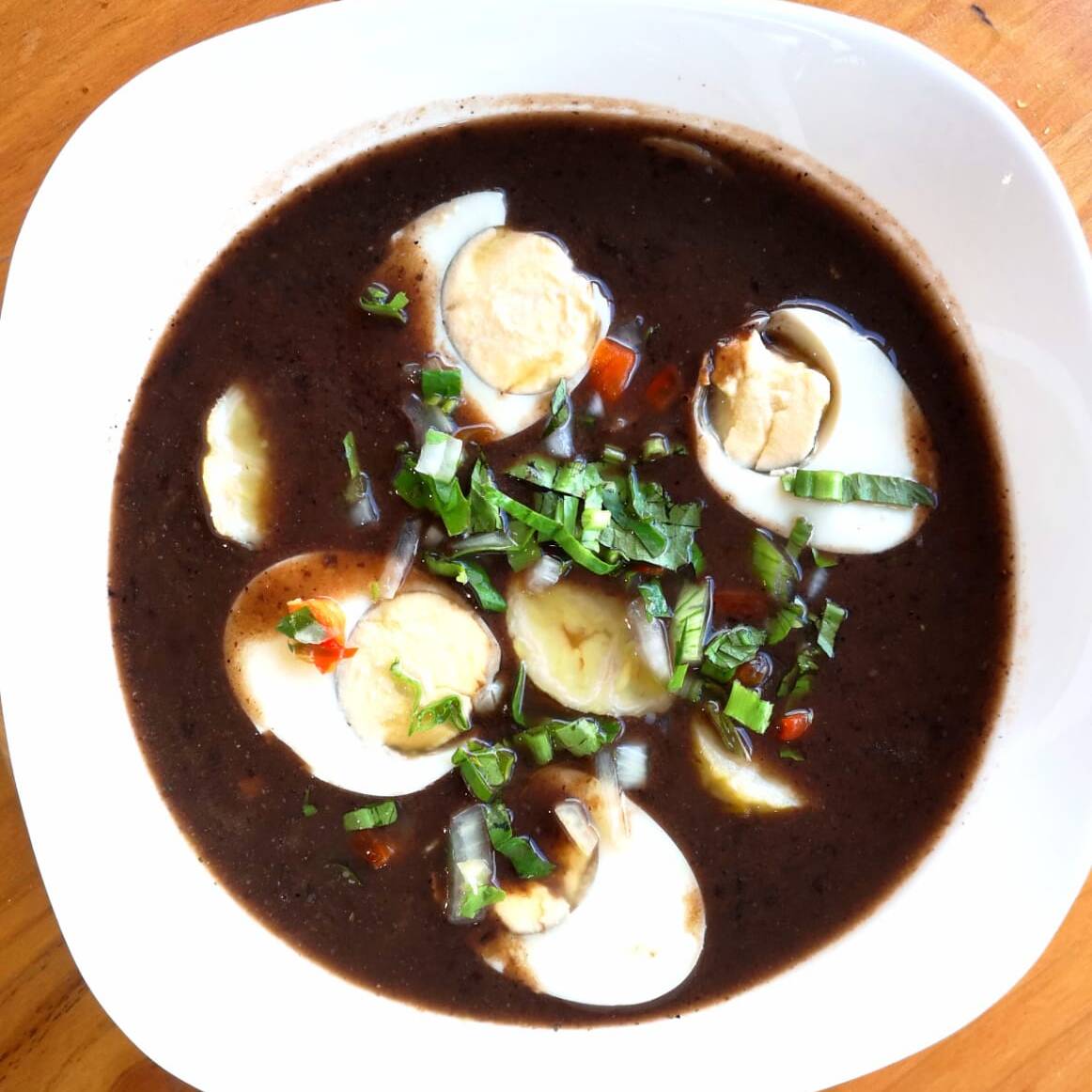 Sopa Negra Grande + Arroz