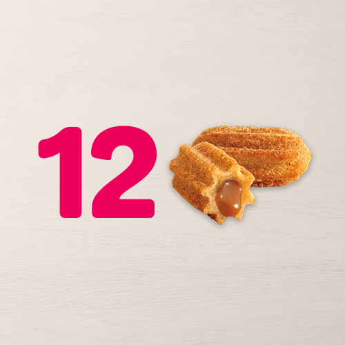 Combo com 12 Minichurros de Doce de leite. O doce que todo mundo gosta. Peça agora!