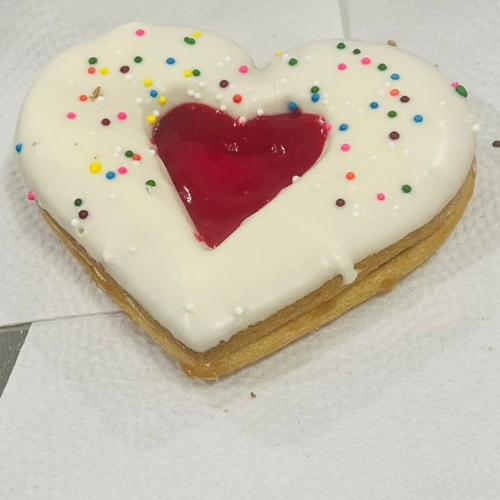 Galleta de Corazón Choco Blanco