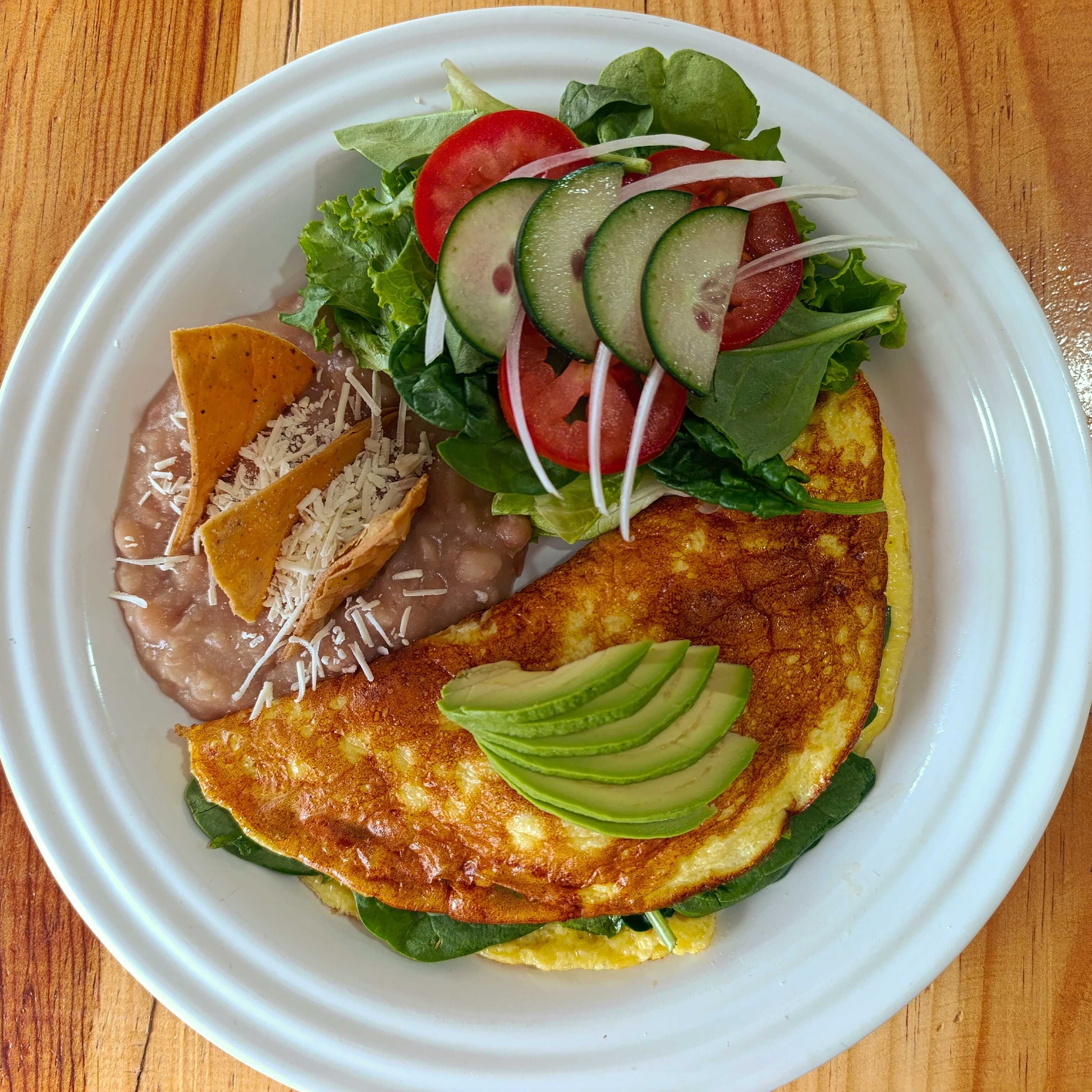 Omelette de Espinaca