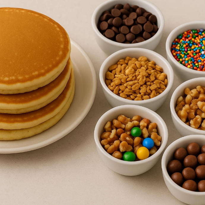 4 Hot Cakes con Toppings