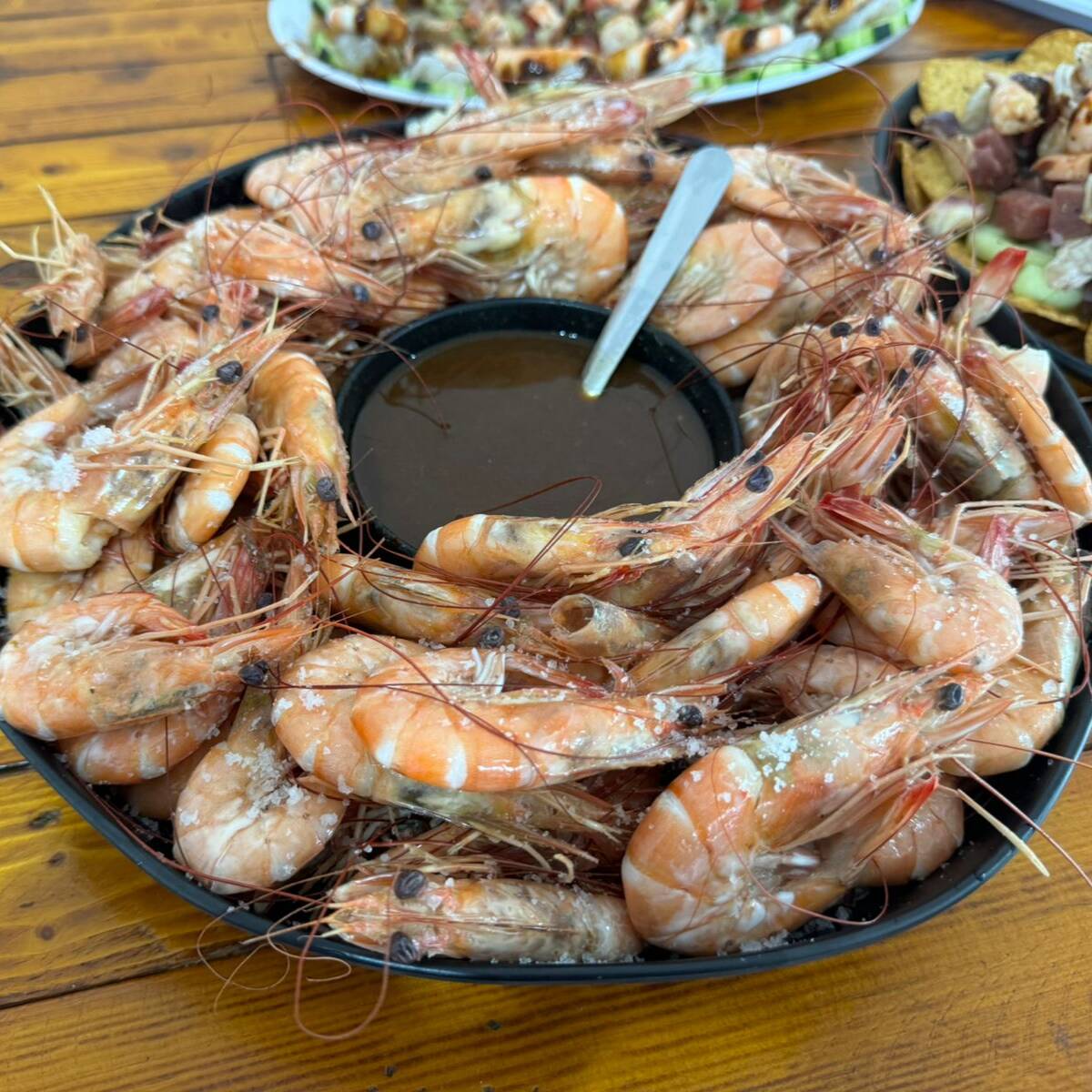 Charola de Camarones Cocidos