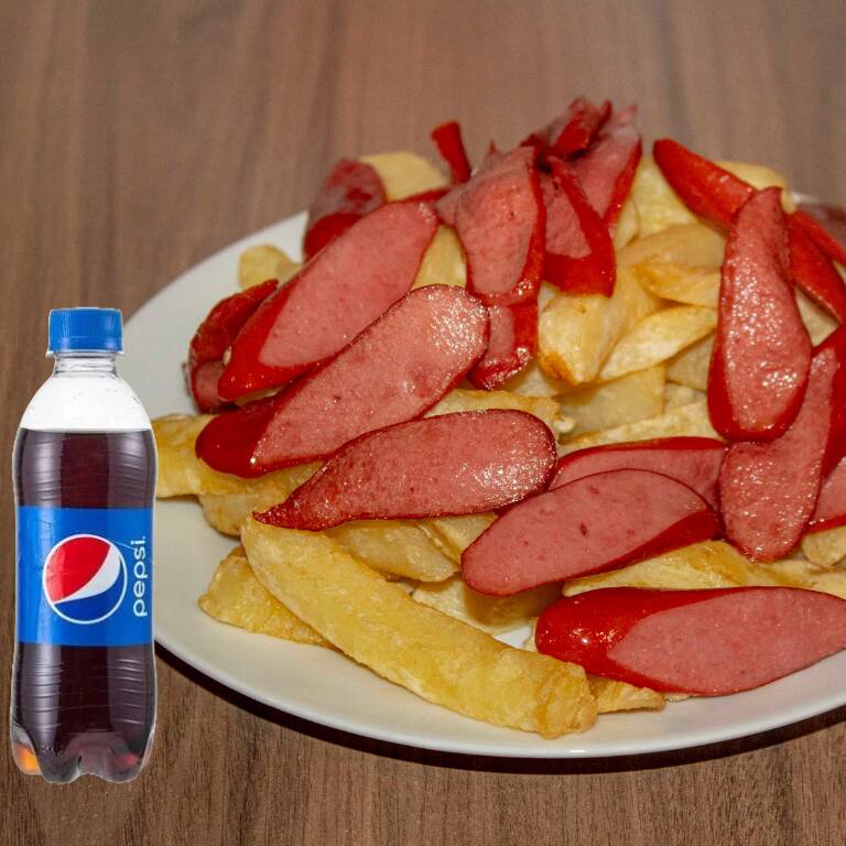 Salchipapa Clásica + Gaseosa