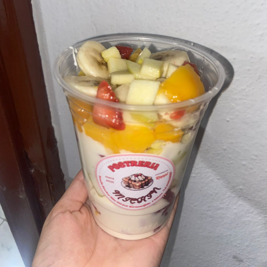 Fruta con Crema