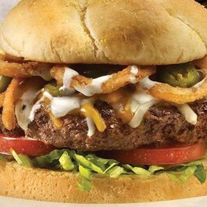Jalapeño & Onion Straw Burger