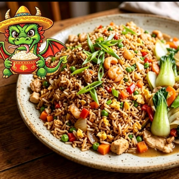 Arroz chino para 1-2 porción de Showseuy