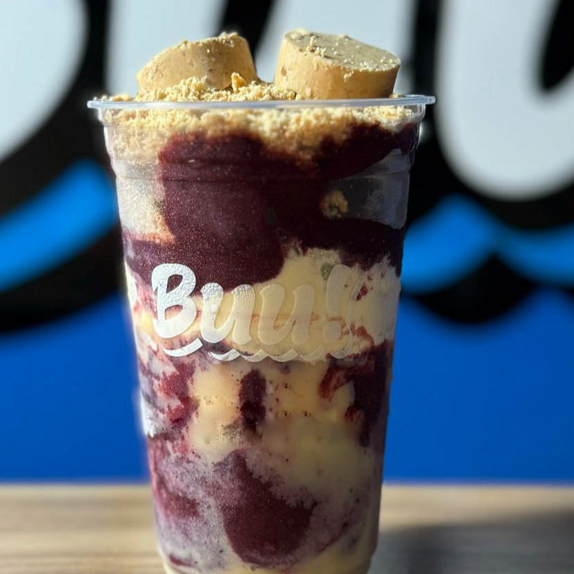 Ingredientes: Leite Ninho + Leite condensado + Açaí tradicional + Paçoca