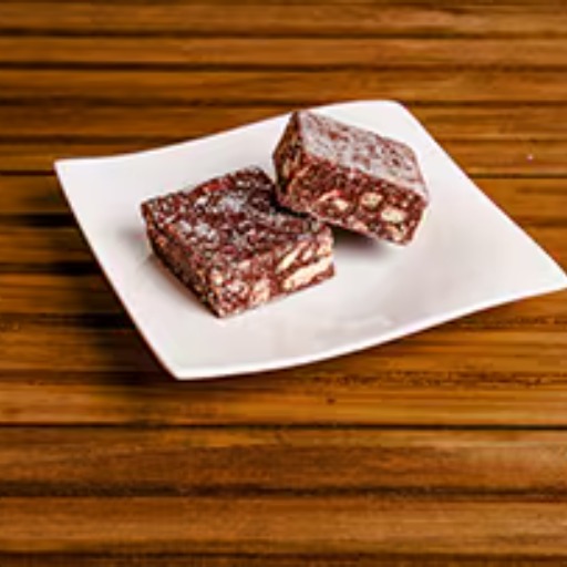 Deliciosa palha italiana de brigadeiro cremoso com biscoito. 65g.