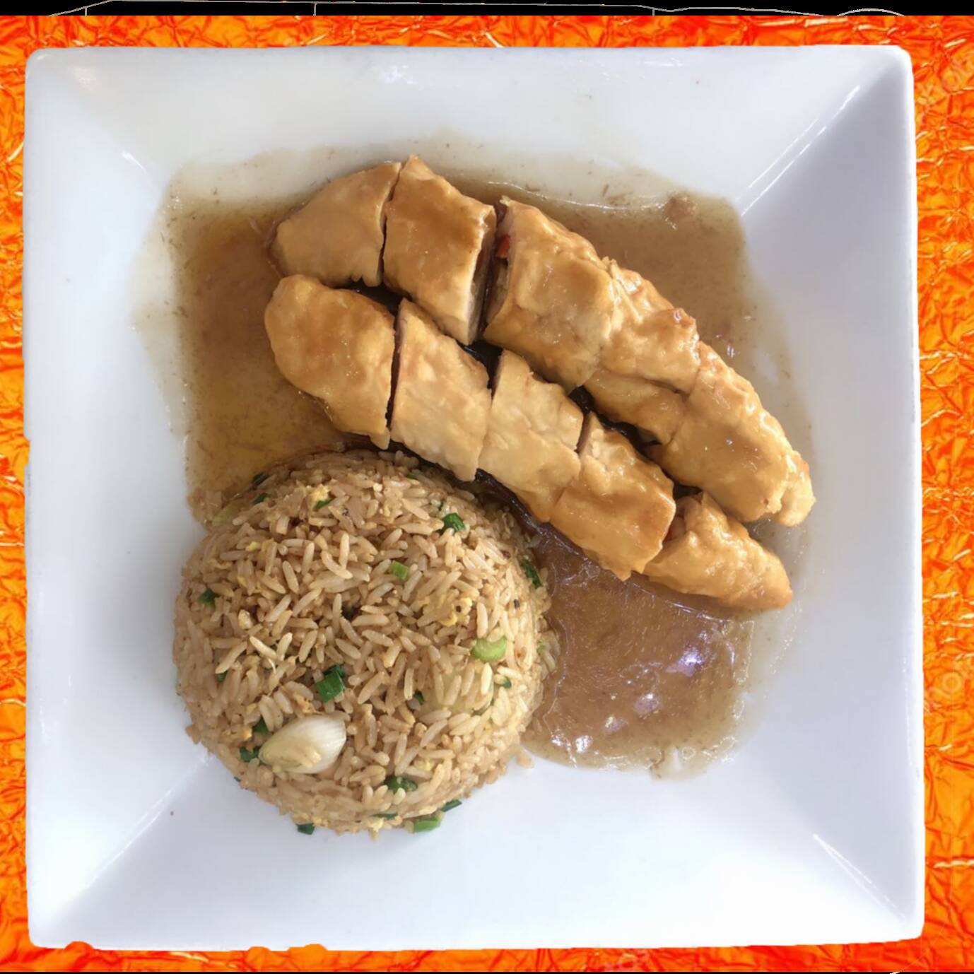 Pollo Enrollado más Chaufa