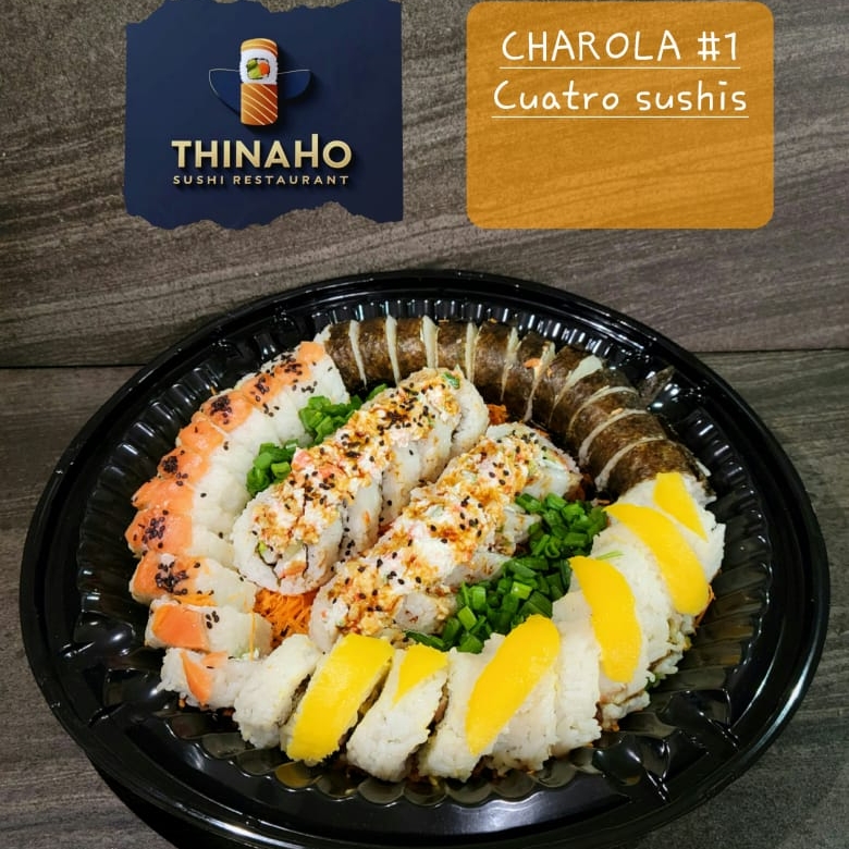 Charola de sushis naturales