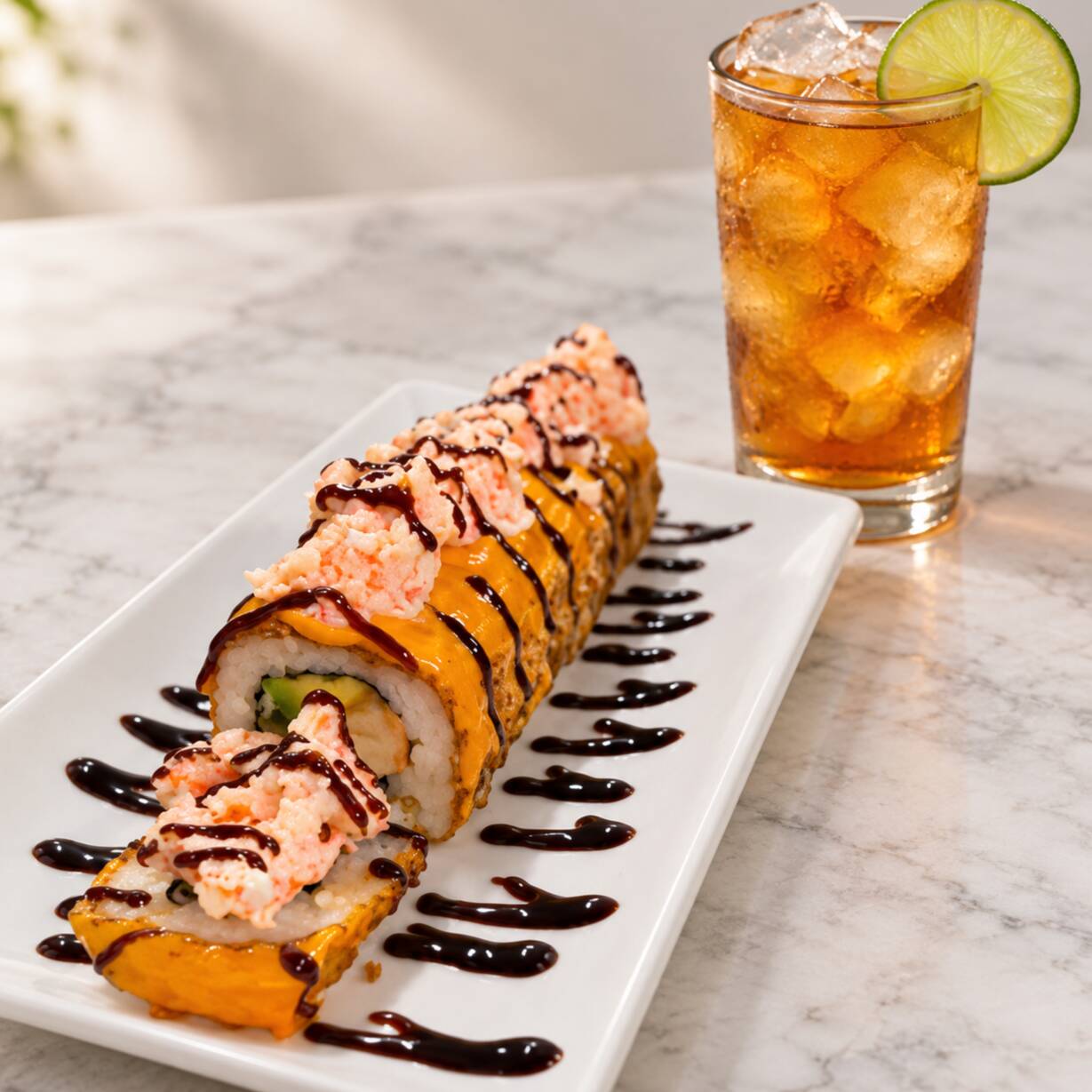 Sushi El Zorro + Un Té de 500 Ml
