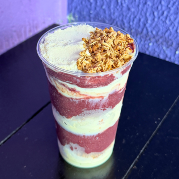 Delicioso Açaí Cremoso e Refrescante com Leite condensado, Leite em Pó Ninho e Granola