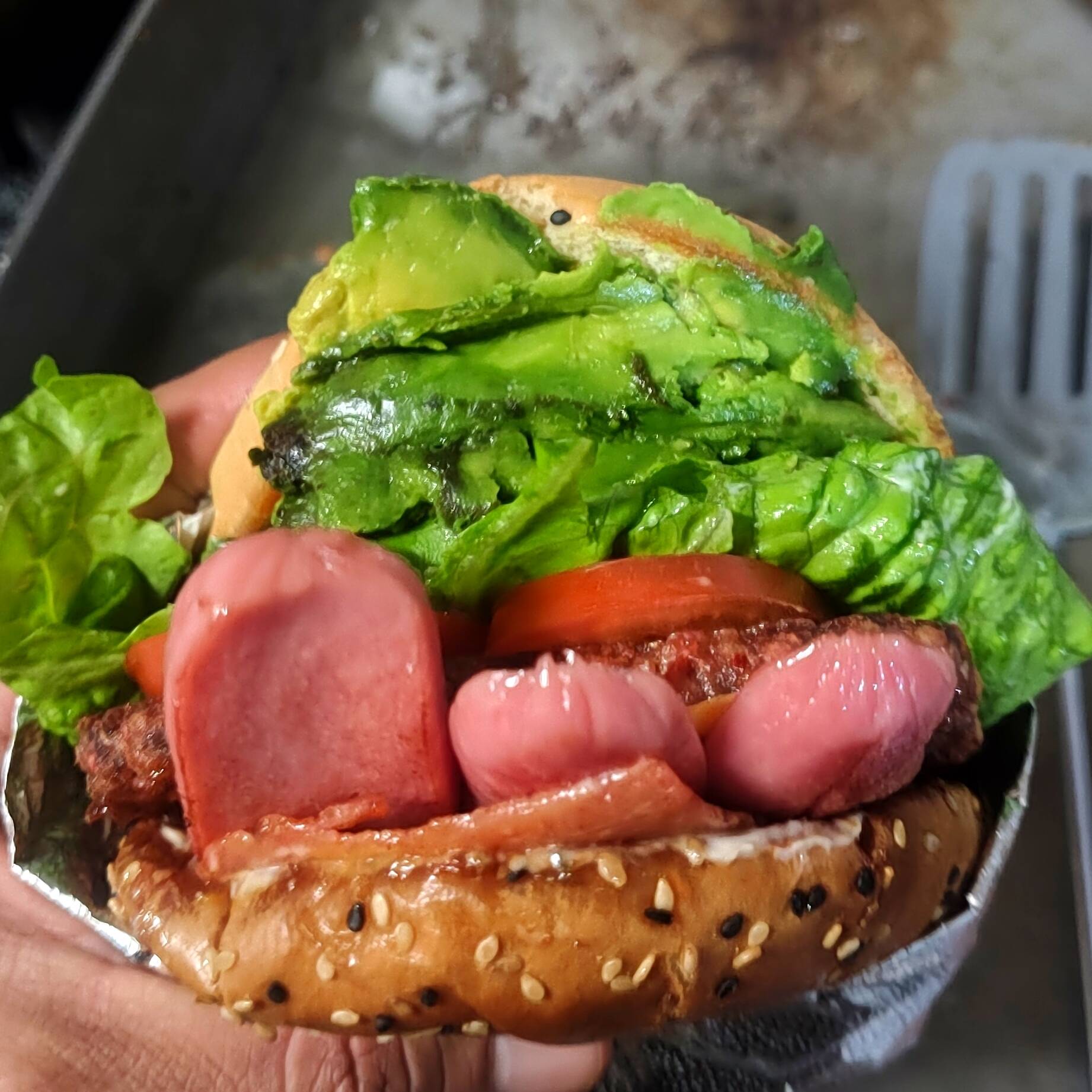Hamburguesa especial con papas