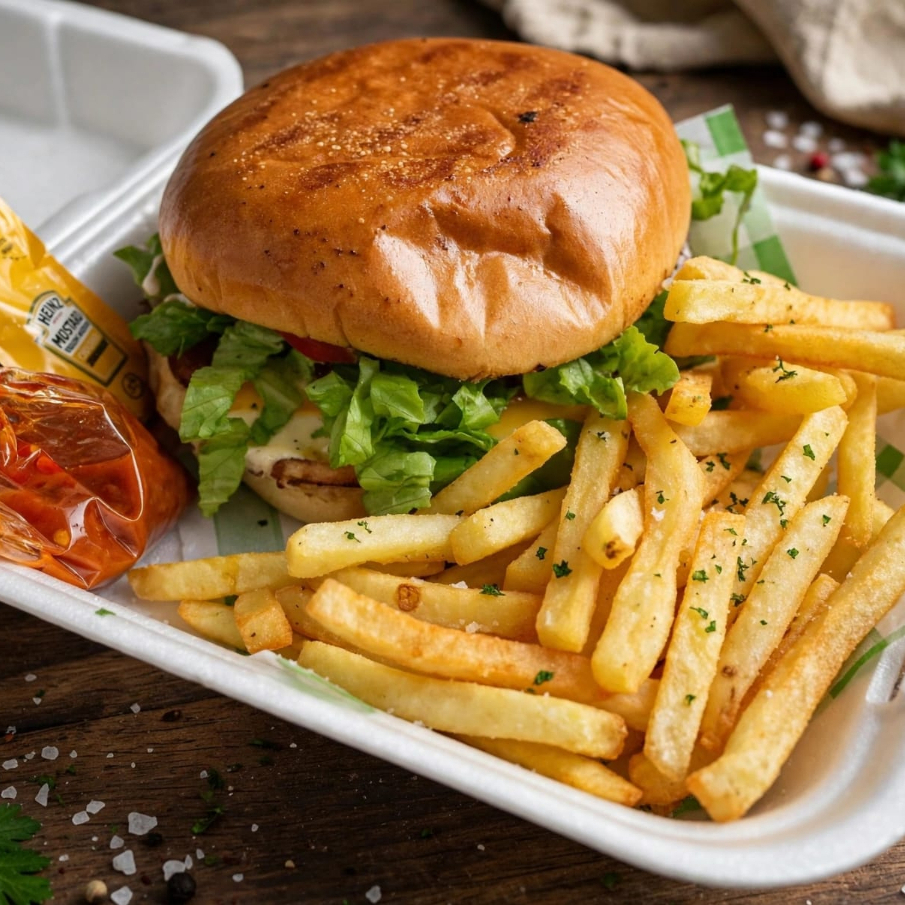 Hamburguesa "A La Santi" con Papas