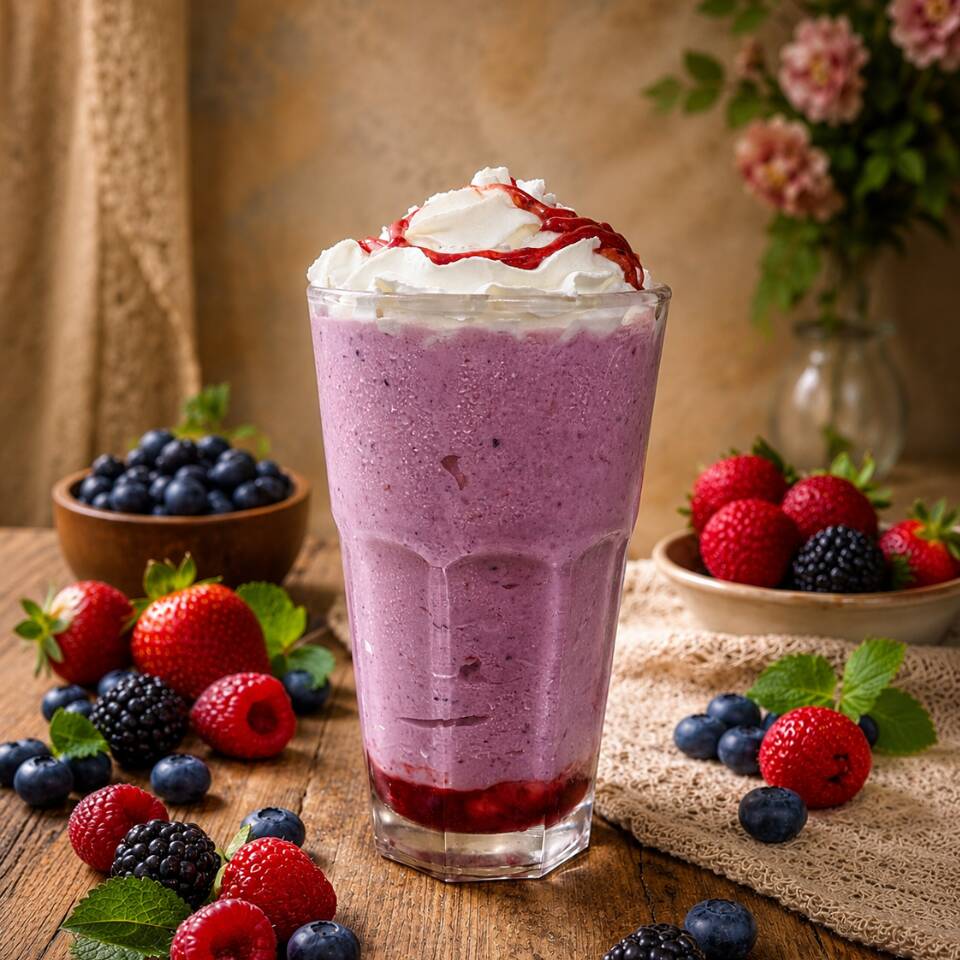 Milkshake de Frutos Rojos