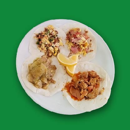 Taco de Huevo con Jamón