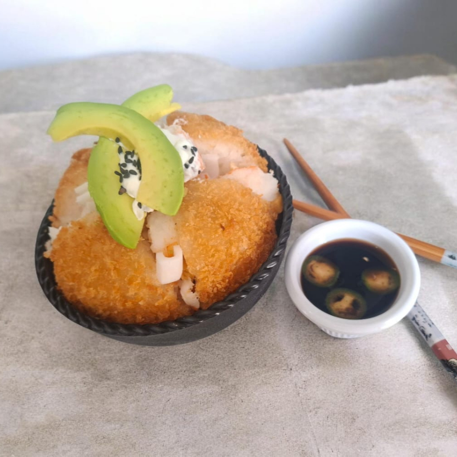 Bola de arroz de camarón