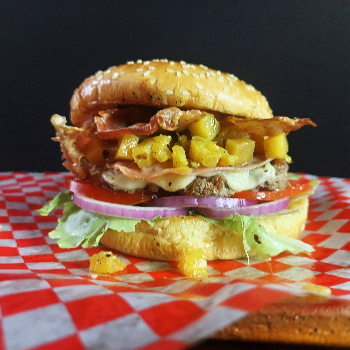 Hamburguesa Hawaiana + Papas