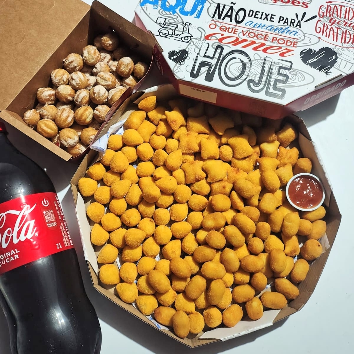 combo perfeito para grandes celebrações! Mais salgados, mais churros e mais refrigerante para garantir diversão, sabor e praticidade para todos os convidados.