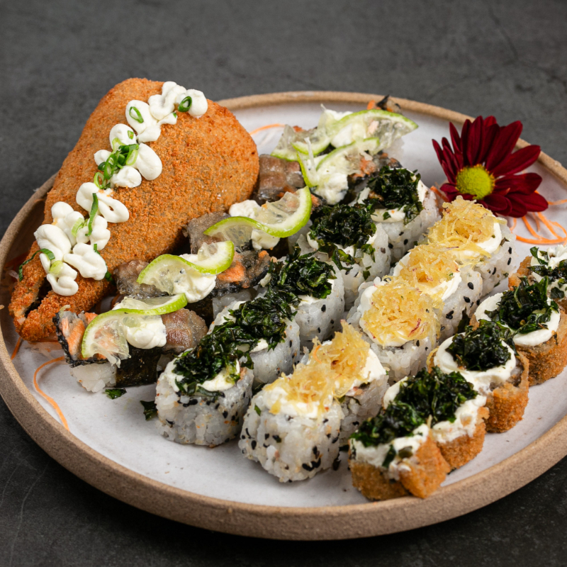 1 temaki empando 04 niguiri Filadélfia 06 uramaki skin 10 hot holl