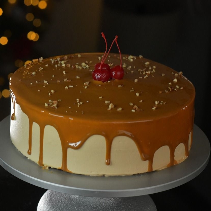 Pastel Cajeta con nuez