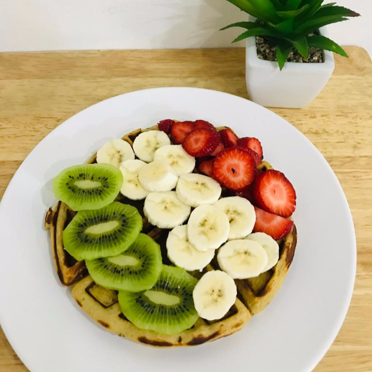 Waffle Kiwi Plátano Fresa