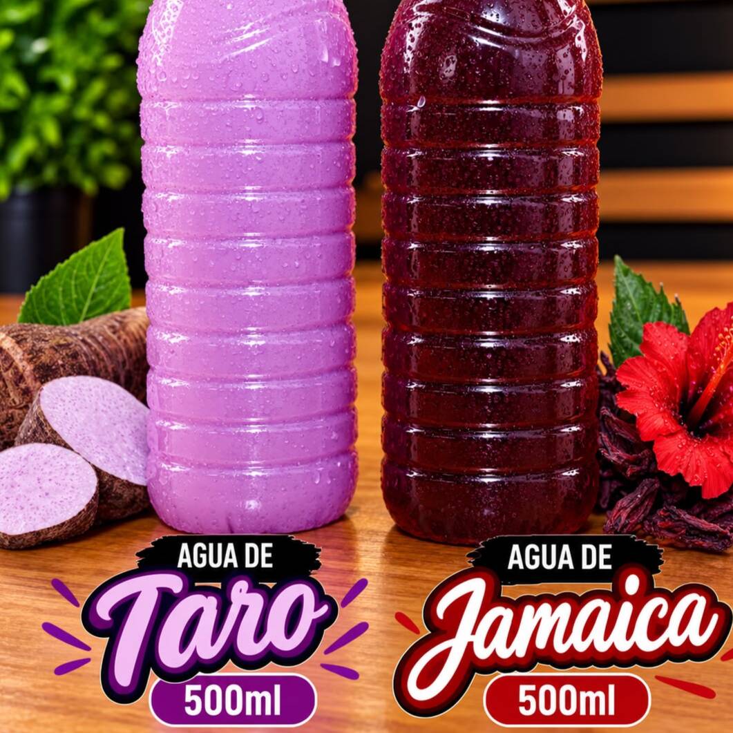 Agua de jamaica de 500ml.