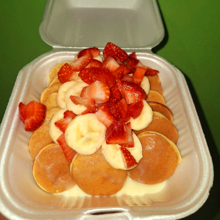 Mini Hotcakes Fresa, Plátano y Lechera