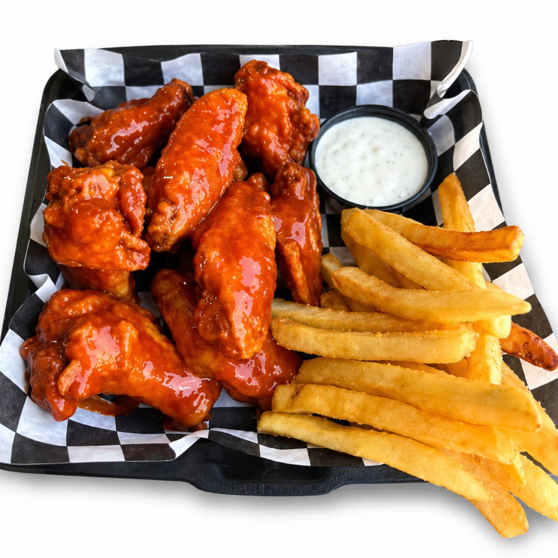 12 Alitas + Papas