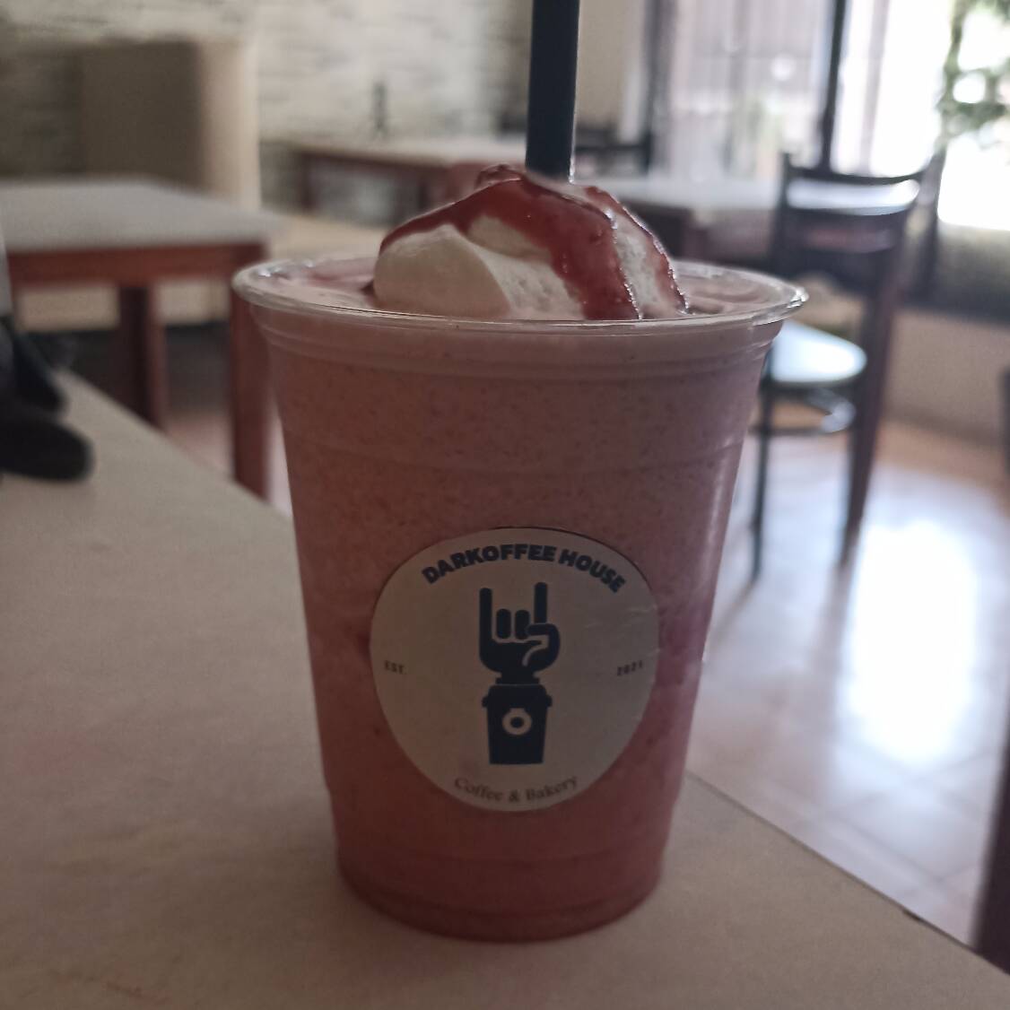 Frappe de Fresas con crema