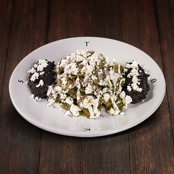 Chilaquiles con Salsa Verde Asada al Hab