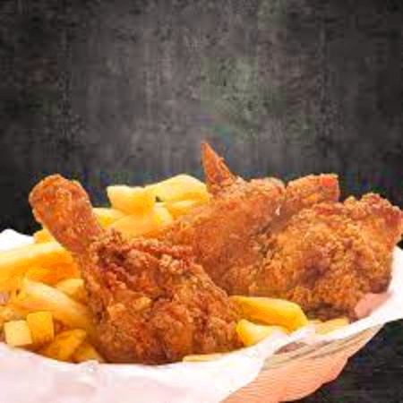 Alas Broaster + Papas Fritas
