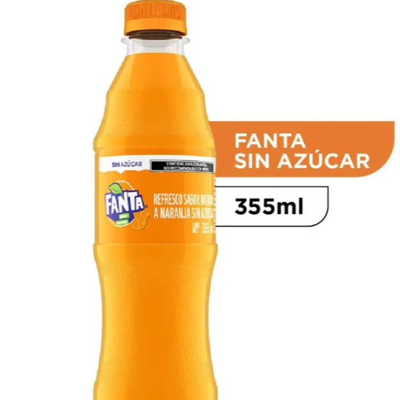 Fanta Sin Azucar 355 ml