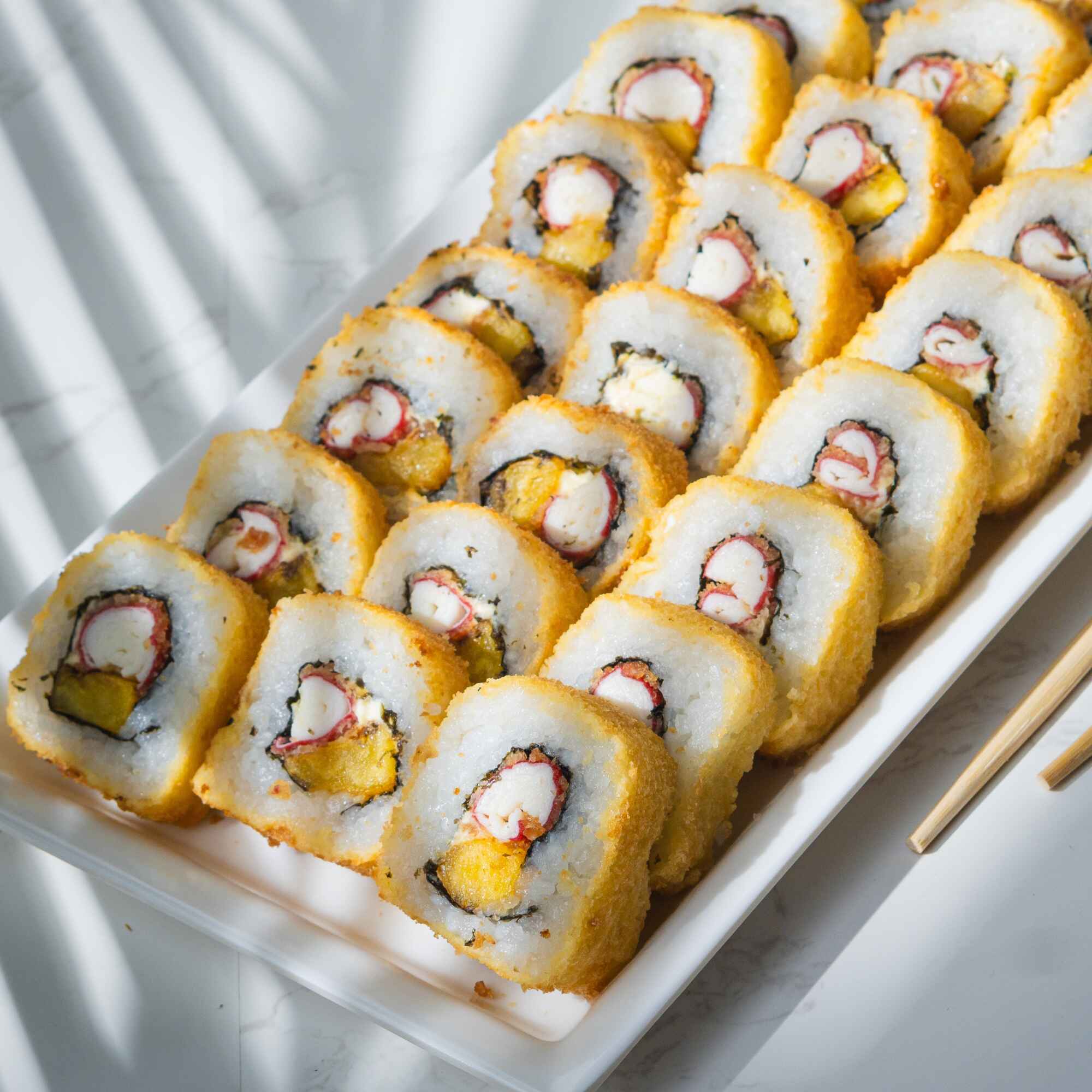 12 Bocados Palmito Crispy Tempura Sushi