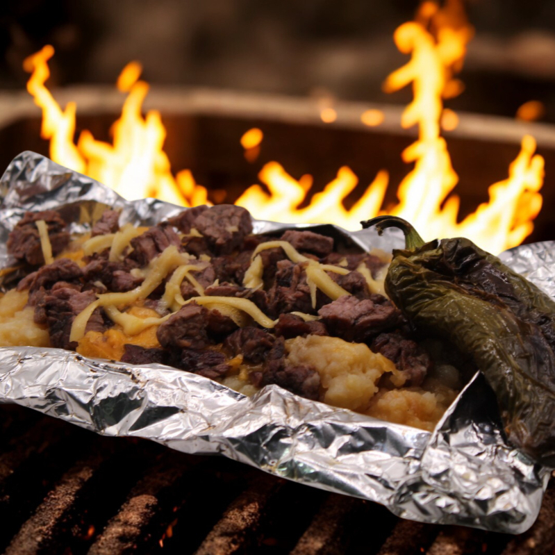 Papa de Carne Asada