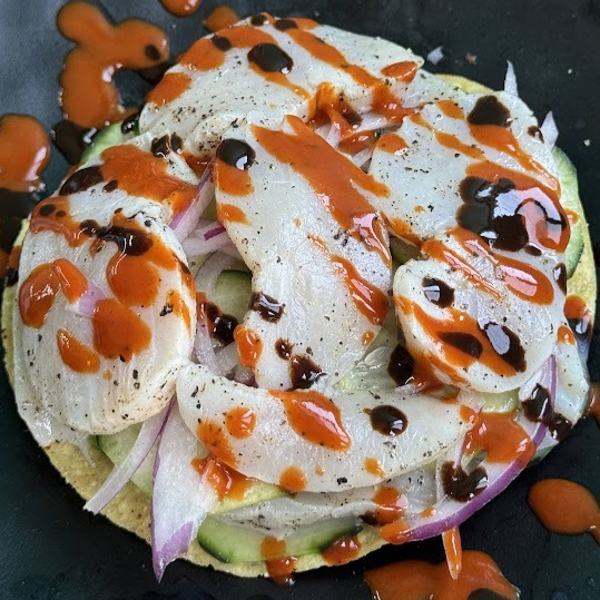 Tostada de Callo de Hacha