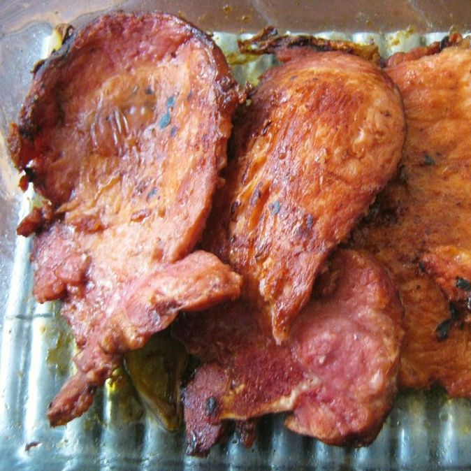 Chuletas ahumadas a la plancha