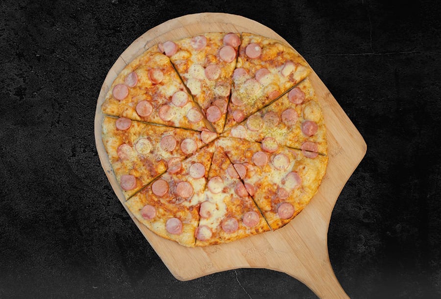 Pizza de salchicha
